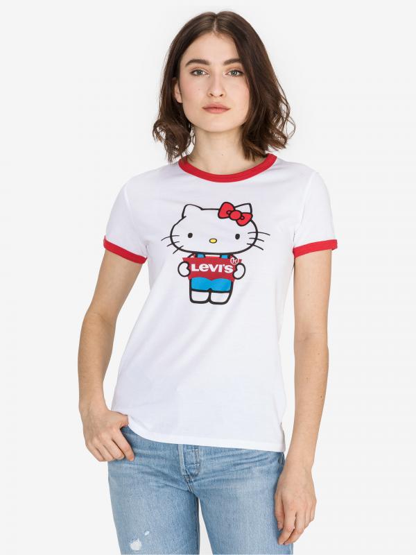 Perfect Ringer Hello Kitty Triko Levi's Bílá