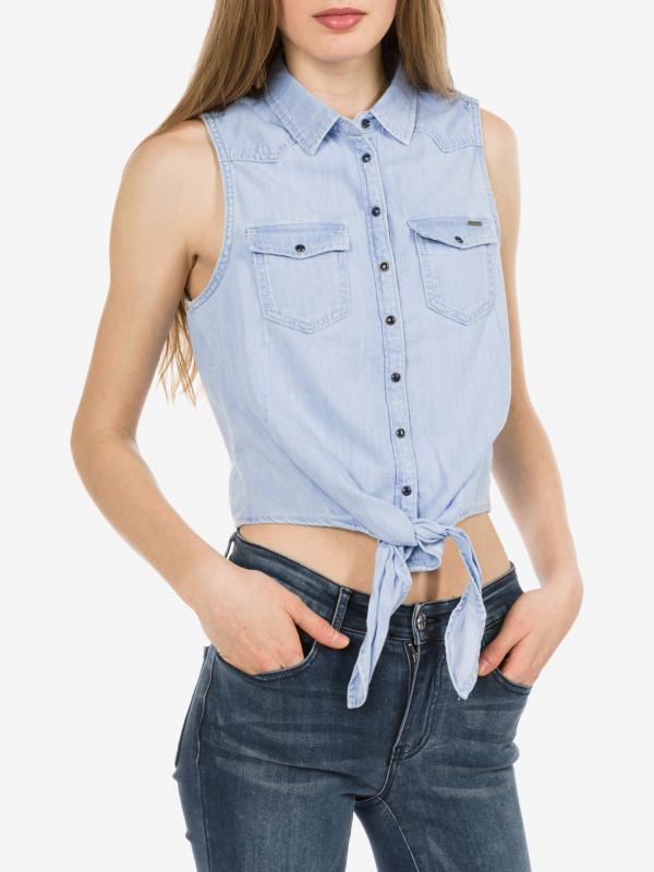 Binx Košile Pepe Jeans Modrá