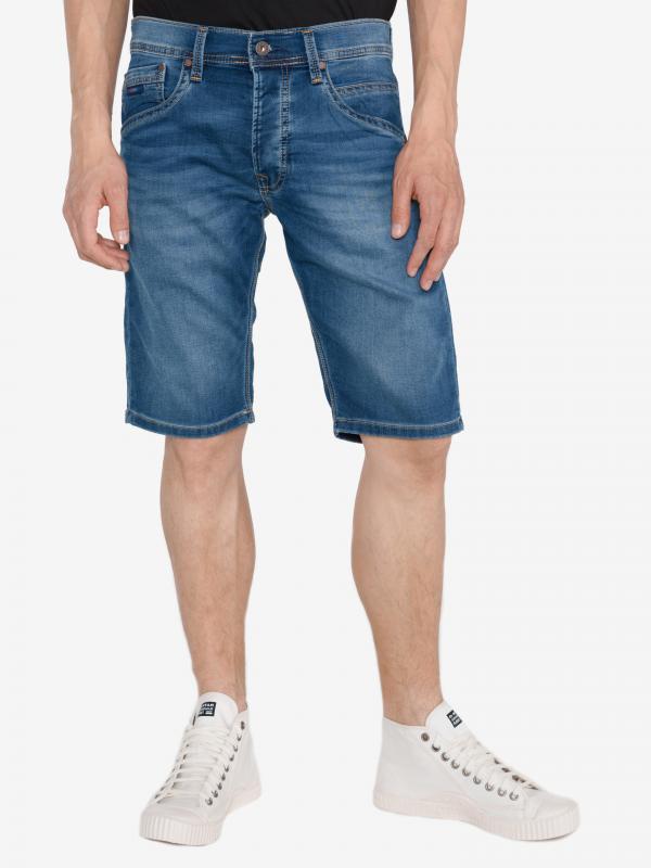 Track Kraťasy Pepe Jeans Modrá