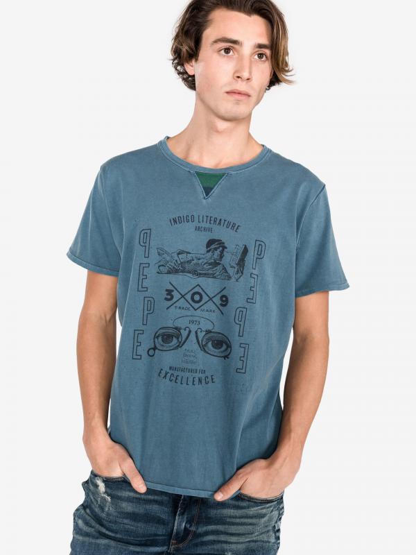 Ivor Triko Pepe Jeans Modrá