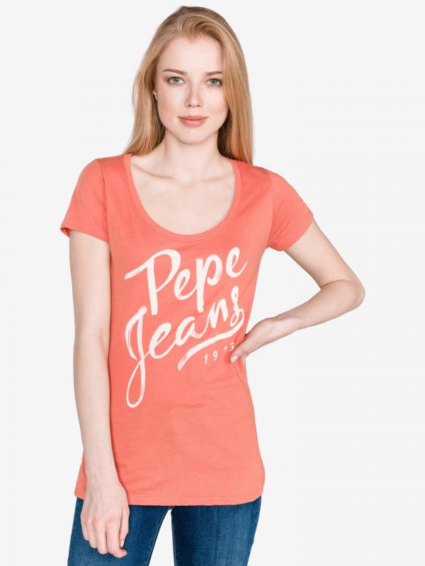 Andrea Triko Pepe Jeans Oranžová