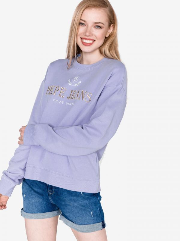 Celi Mikina Pepe Jeans Fialová