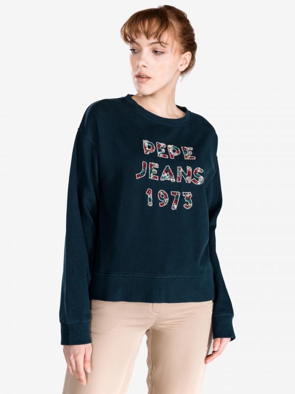 Vickies Mikina Pepe Jeans Modrá