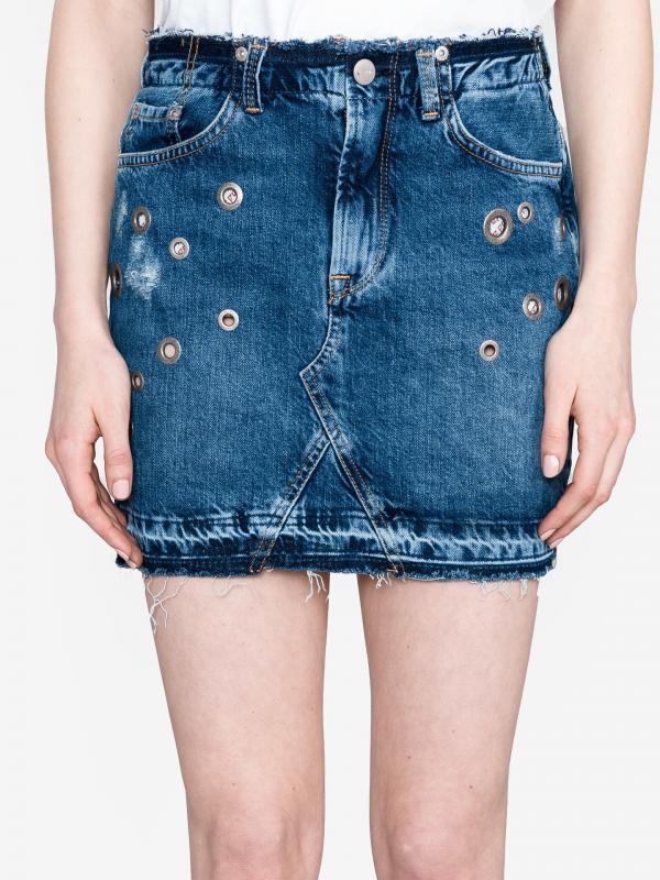 Revive Sukně Pepe Jeans Modrá
