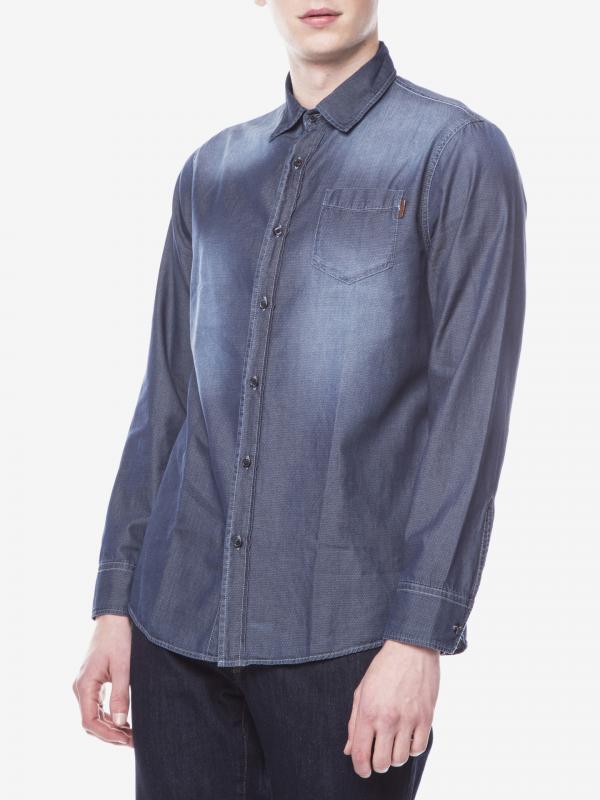 Košile Trussardi Jeans Modrá
