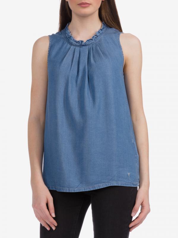 Top Trussardi Jeans Modrá