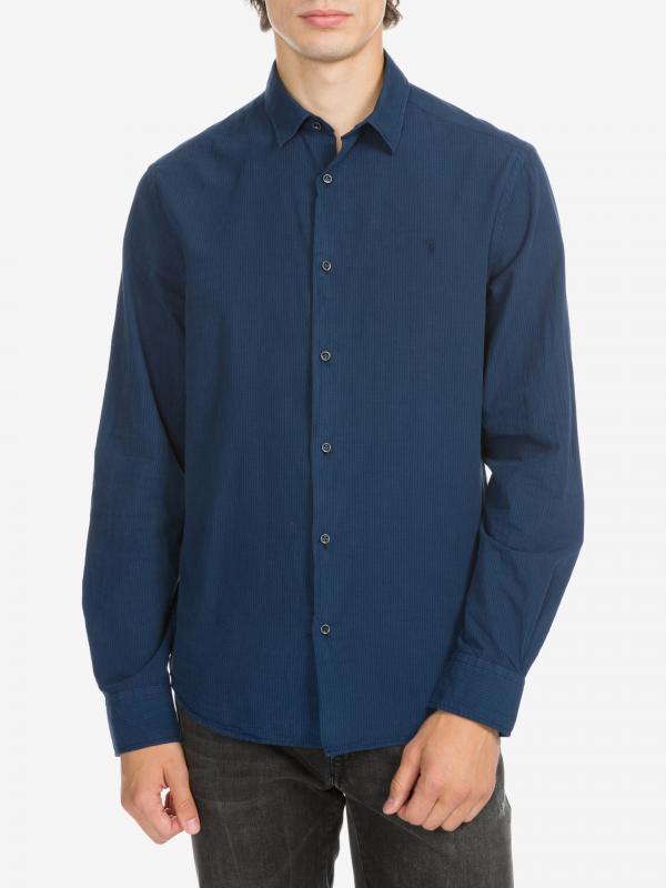 Košile Trussardi Jeans Modrá