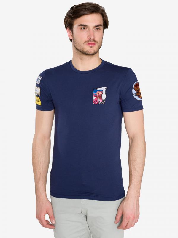 Triko Trussardi Jeans Modrá