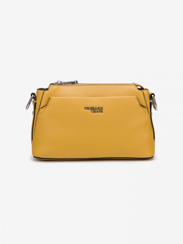 Berry Medium Cross body bag Trussardi Jeans Žlutá