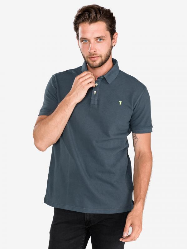 Polo triko Trussardi Jeans Šedá