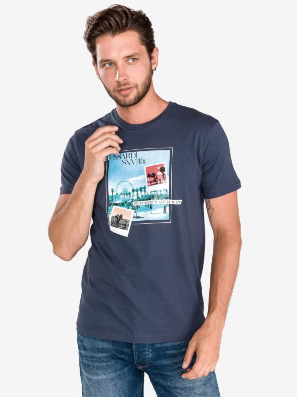 Triko Trussardi Jeans Modrá