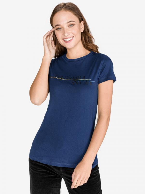Triko Trussardi Jeans Modrá