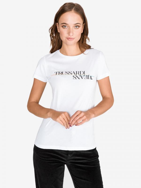 Triko Trussardi Jeans Bílá