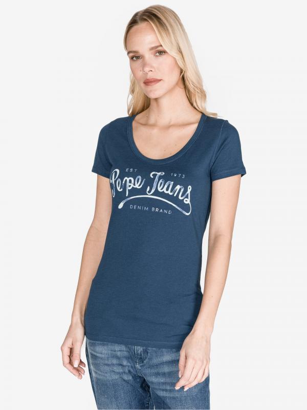 Margaux Triko Pepe Jeans Modrá