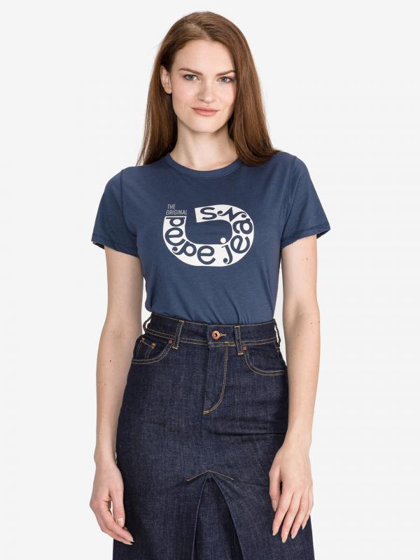 Cadee Triko Pepe Jeans Modrá