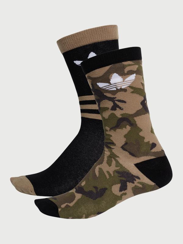 Ponožky adidas Originals Camo Crew 2 Pack Barevná