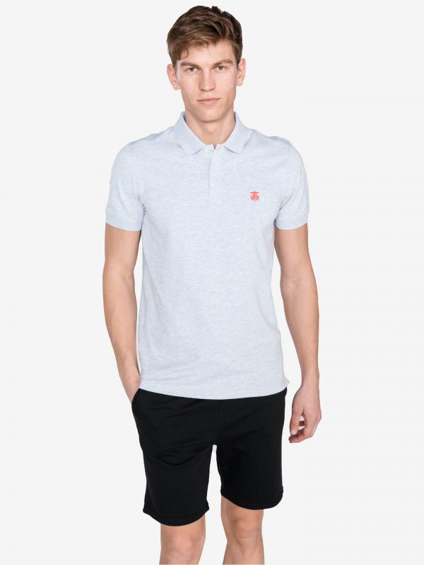 Aro Polo triko SELECTED Šedá