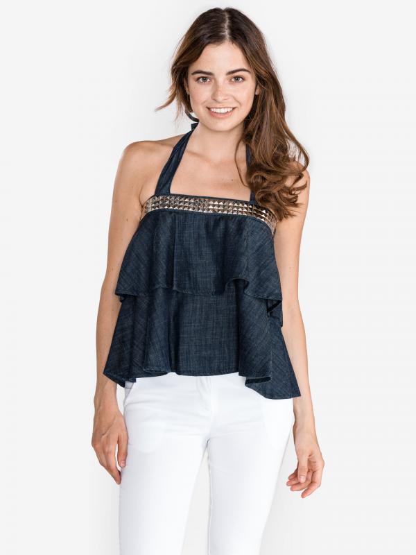 Top TWINSET Modrá
