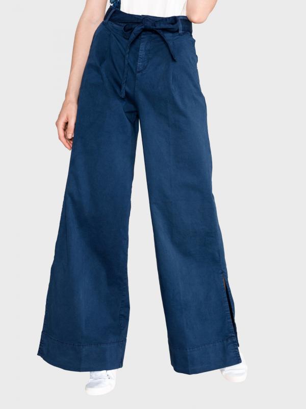Kalhoty TWINSET Modrá