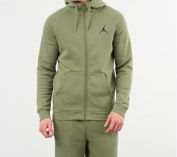 Jordan Jumpman Fleece Fullzip Hoodie Thermal Green/ Black