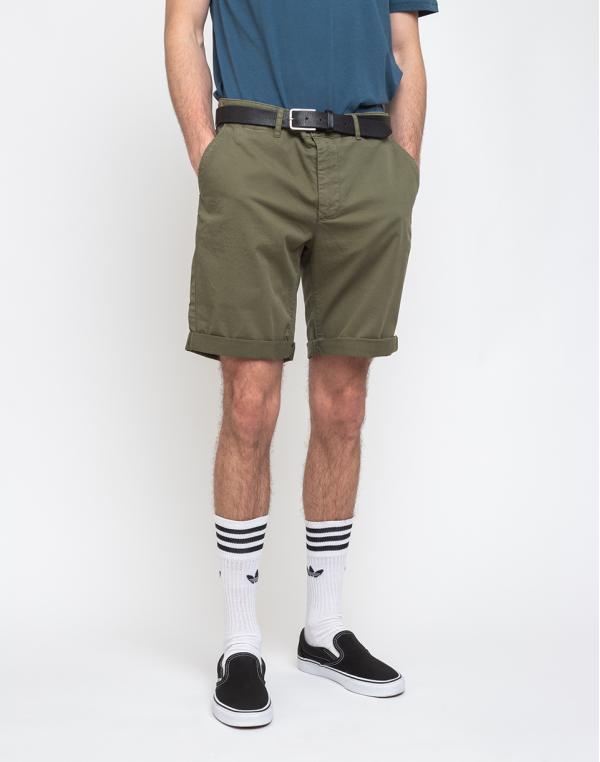 By Garment Makers The Organic Chino Shorts Oil Green L