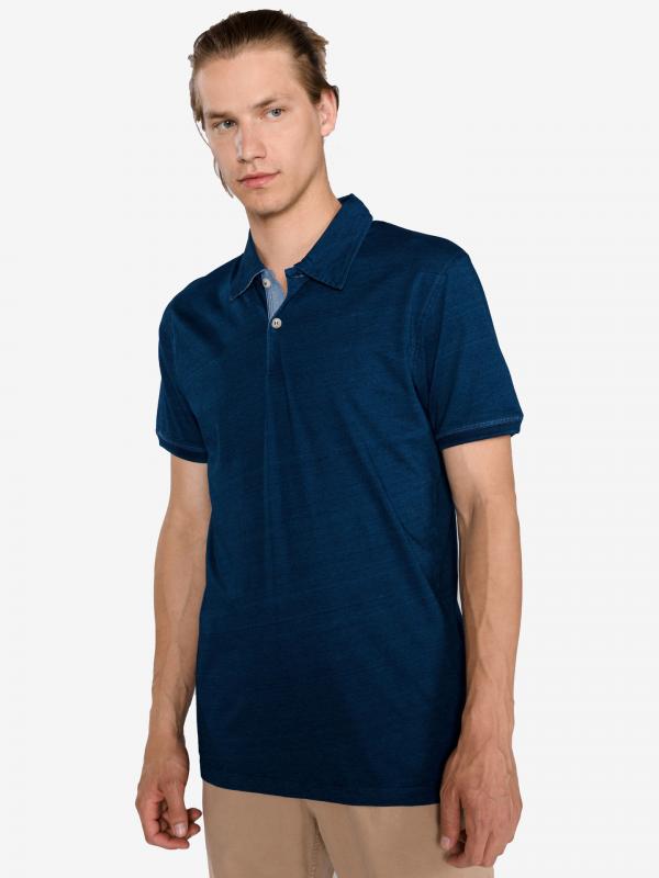 Indigo Polo triko Jack & Jones Modrá