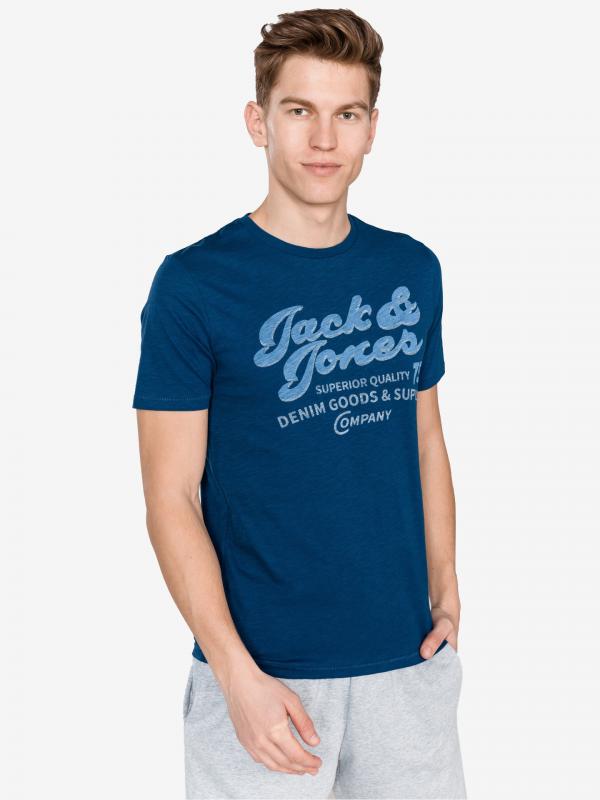 Super Triko Jack & Jones Modrá