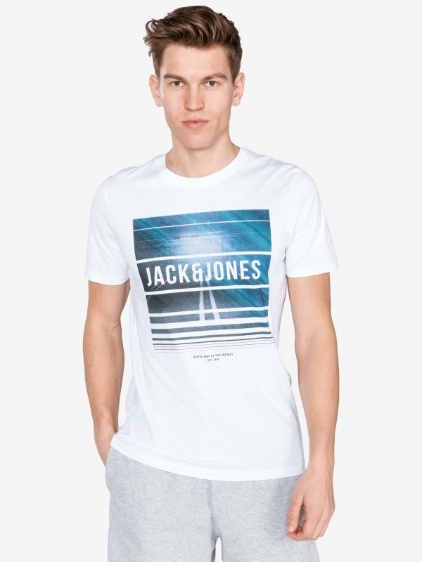 Spring Feel Triko Jack & Jones Bílá