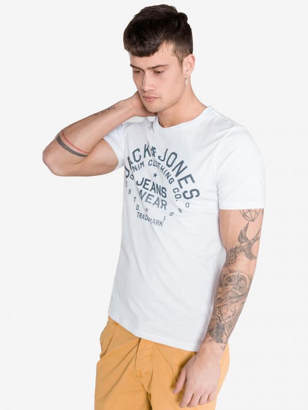 Triko Jack & Jones Bílá