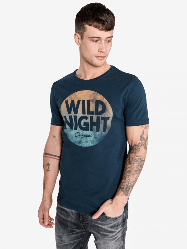 Zap Triko Jack & Jones Modrá