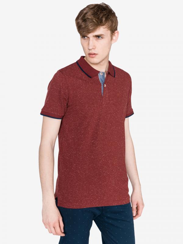 Ger Polo triko Jack & Jones Červená