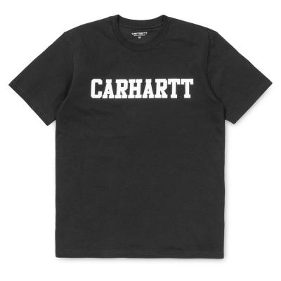 Carhartt WIP S/S College T-Shirt Black/ White