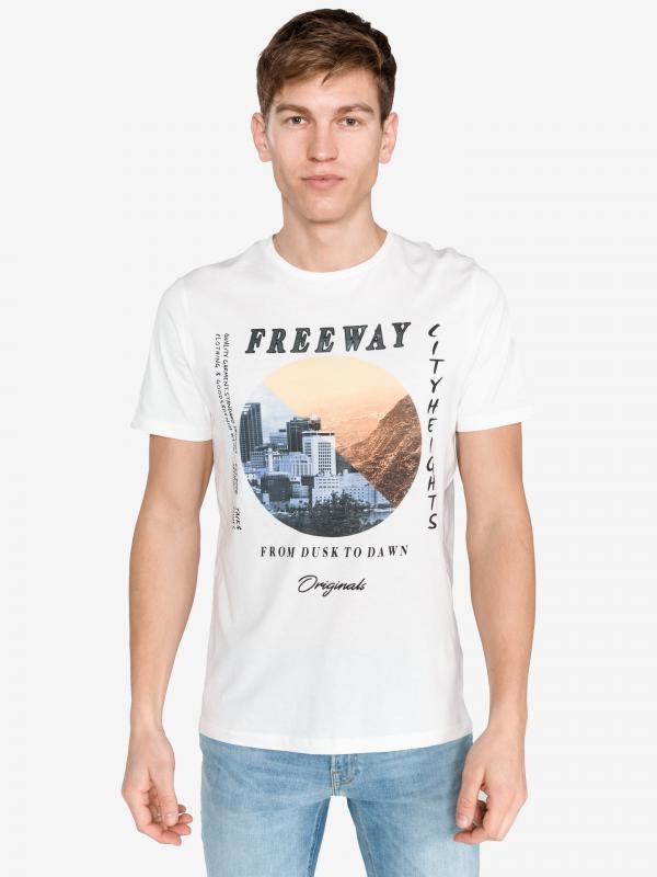 Suburban Triko Jack & Jones Bílá