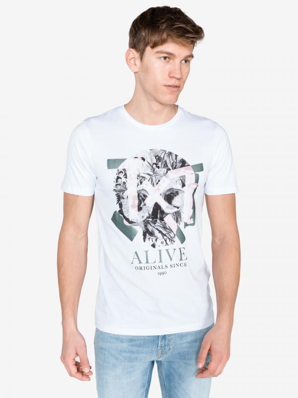 Art Bouquet Triko Jack & Jones Bílá