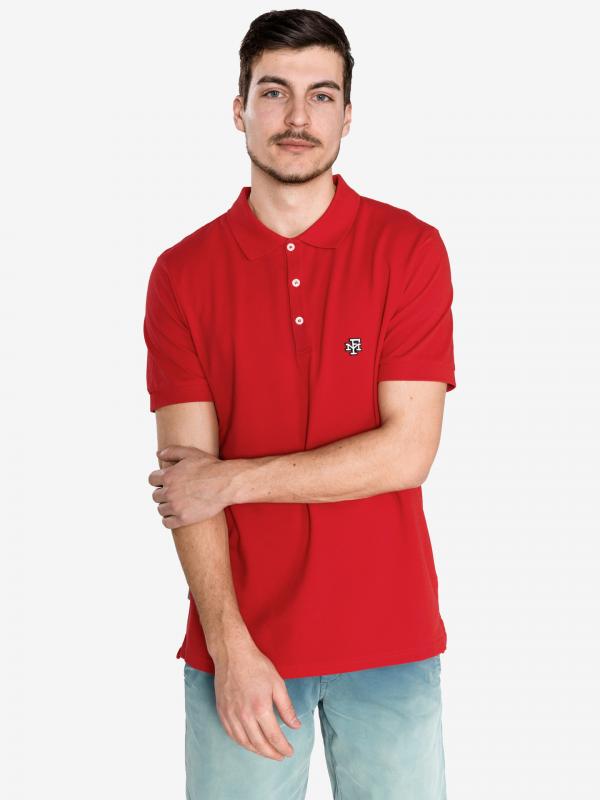 Polo triko Franklin & Marshall Červená