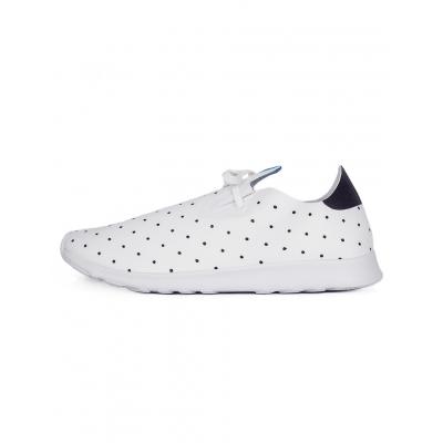 Native Apollo Moc Embroidered Shell White/ Shell White/ Polka Dot 41