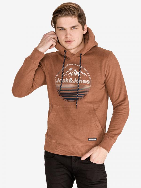 Mikina Jack & Jones Hnědá