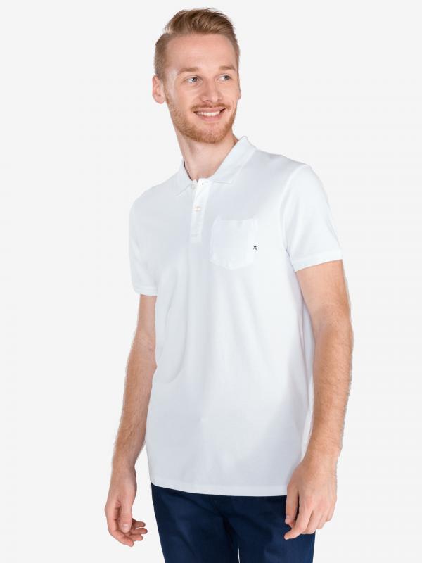 Polo triko Scotch & Soda Bílá
