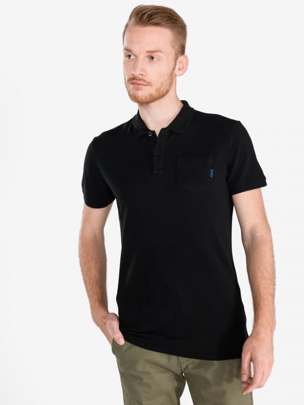 Polo triko Scotch & Soda Černá