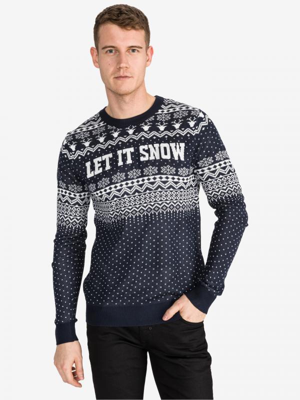 Jingle Svetr Jack & Jones Modrá