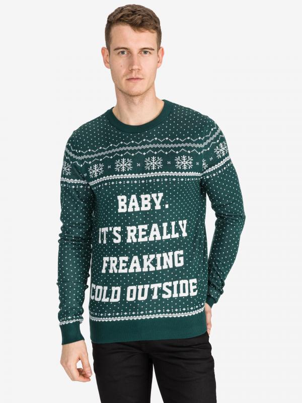 Jingle Svetr Jack & Jones Zelená