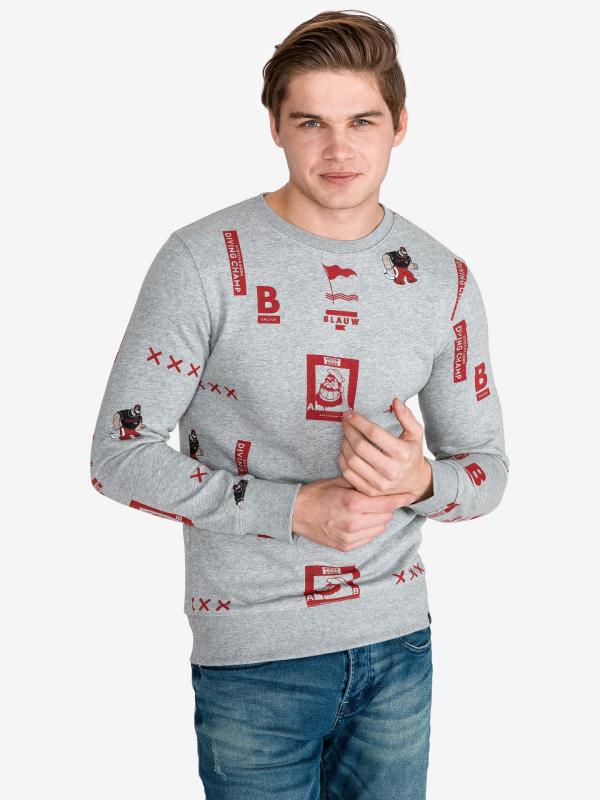 Brutus Mikina Scotch & Soda Šedá