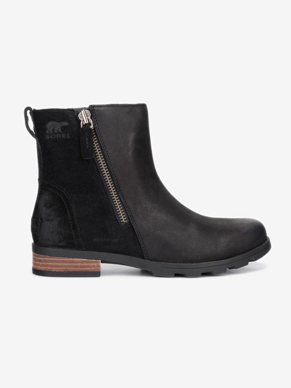 Boty Sorel Emelie Zip Bootie Černá