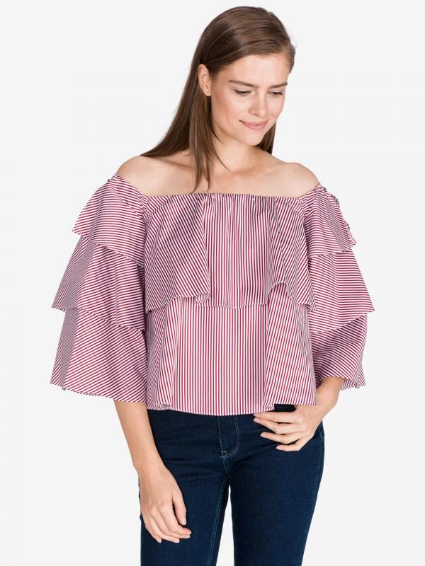 Bess Top Pinko Červená
