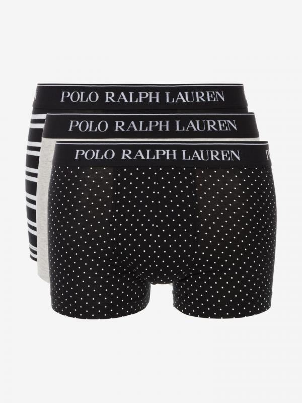 Boxerky 3 ks Polo Ralph Lauren Černá
