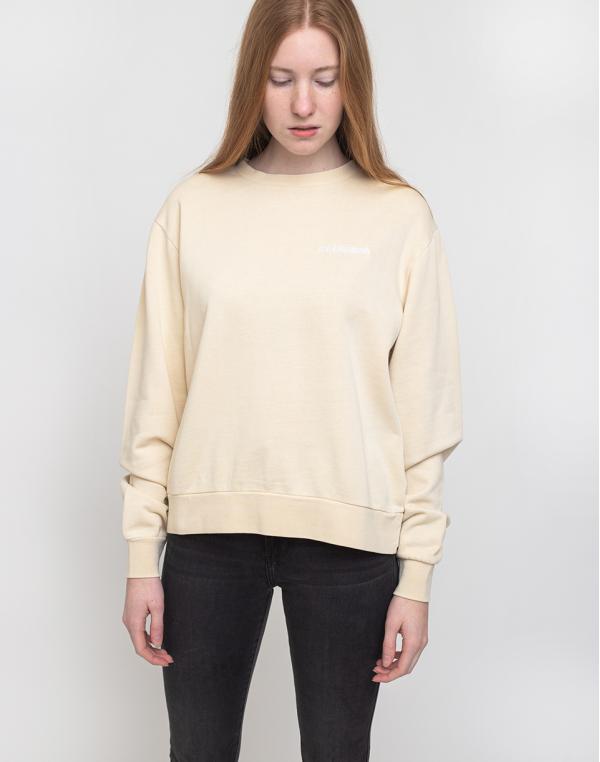 Han Kjøbenhavn Bulky Crew Beige Logo S