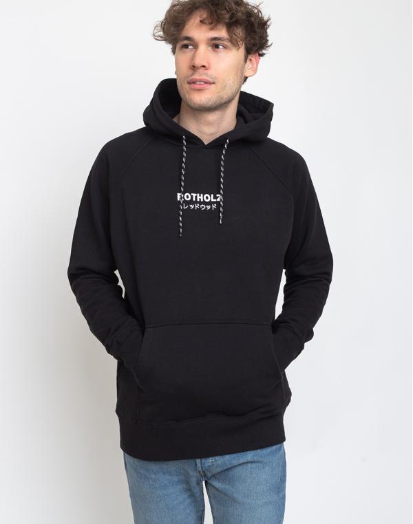 Rotholz Logo Bio Hoodie Black XS