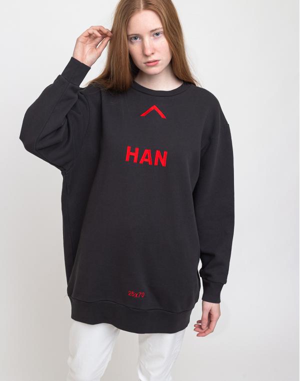 Han Kjøbenhavn Relaxed Crew Faded Black S