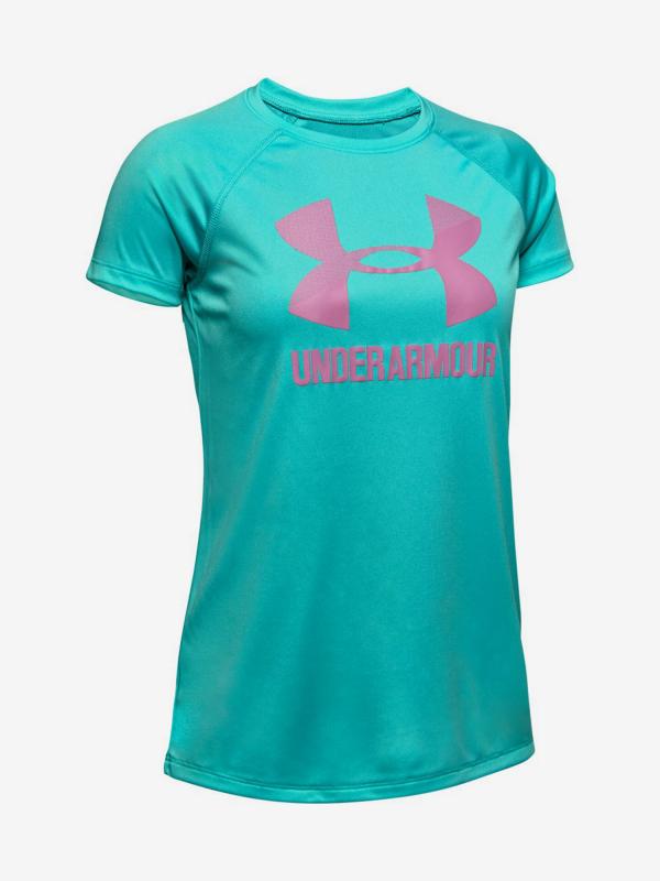 Tričko Under Armour Big Logo Tee Solid Ss-Blu Zelená