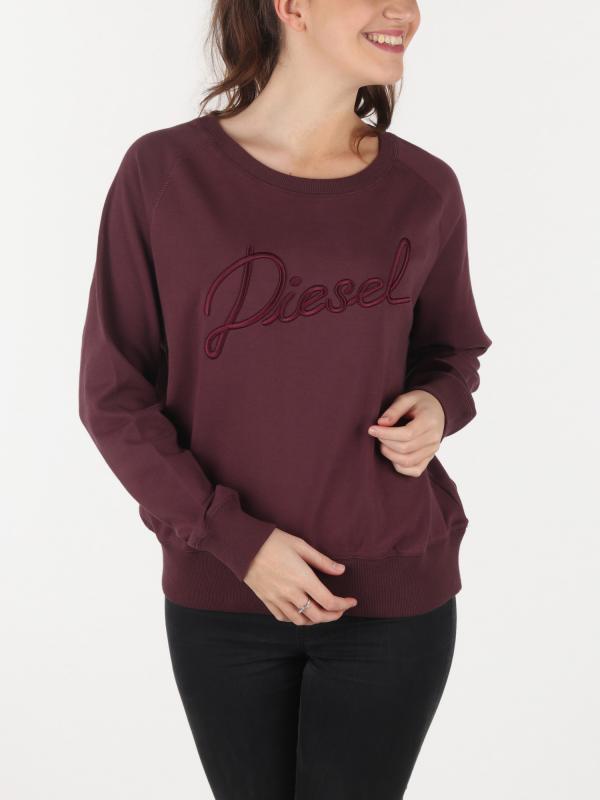 Mikina Diesel F-Sven-Short Felpa Červená